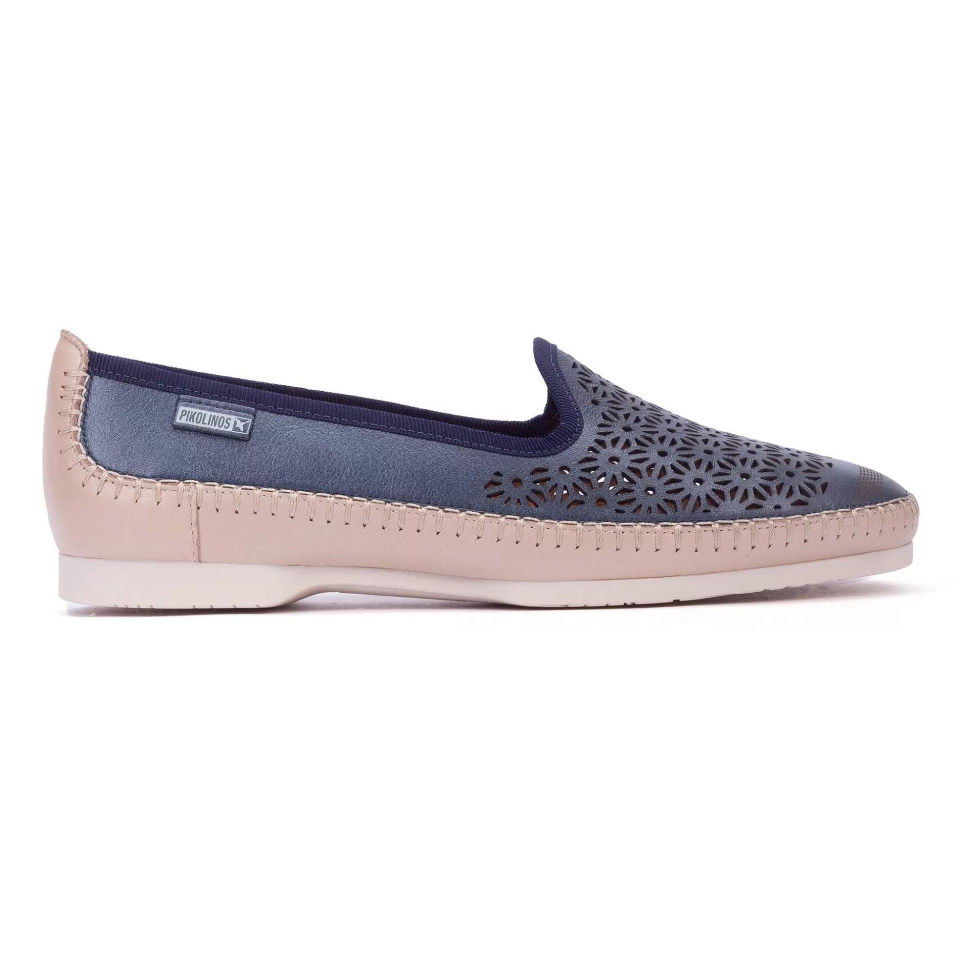 Zapatos Planos*Pikolinos Aguilas | Slipper Calado Azul De Mujer