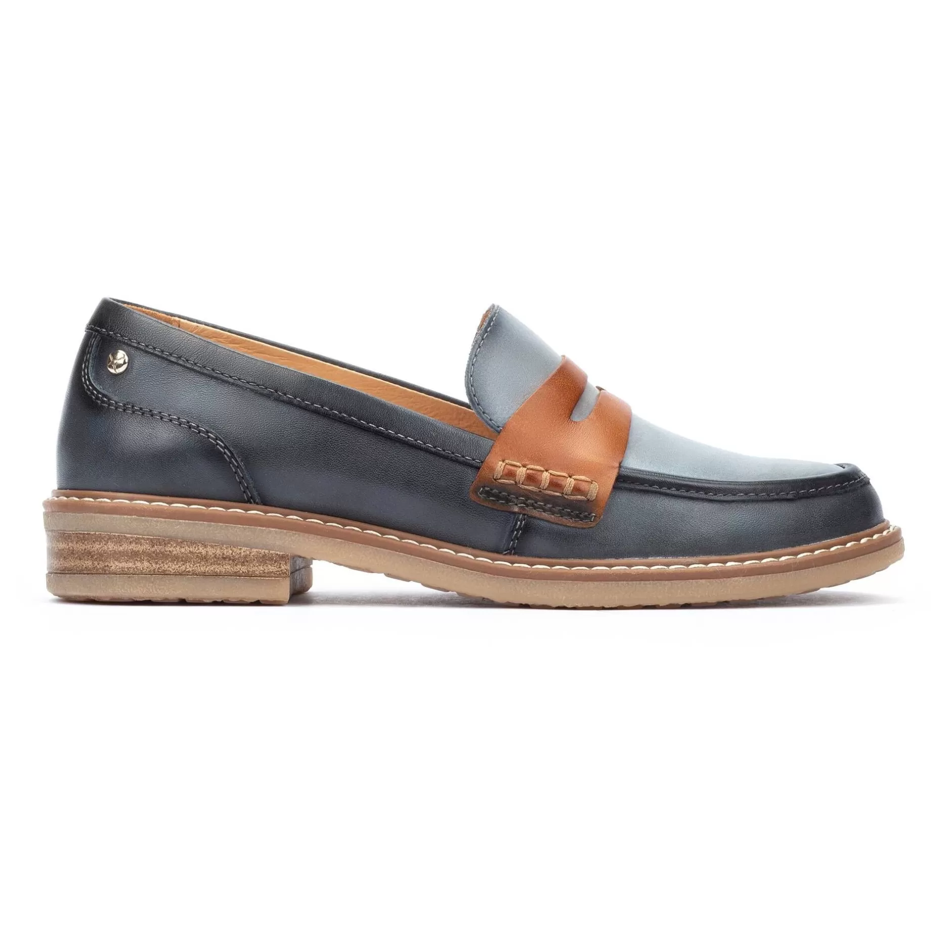 Mocasines*Pikolinos Aldaya | Mocasin De Senora Bicolor Con Antifaz