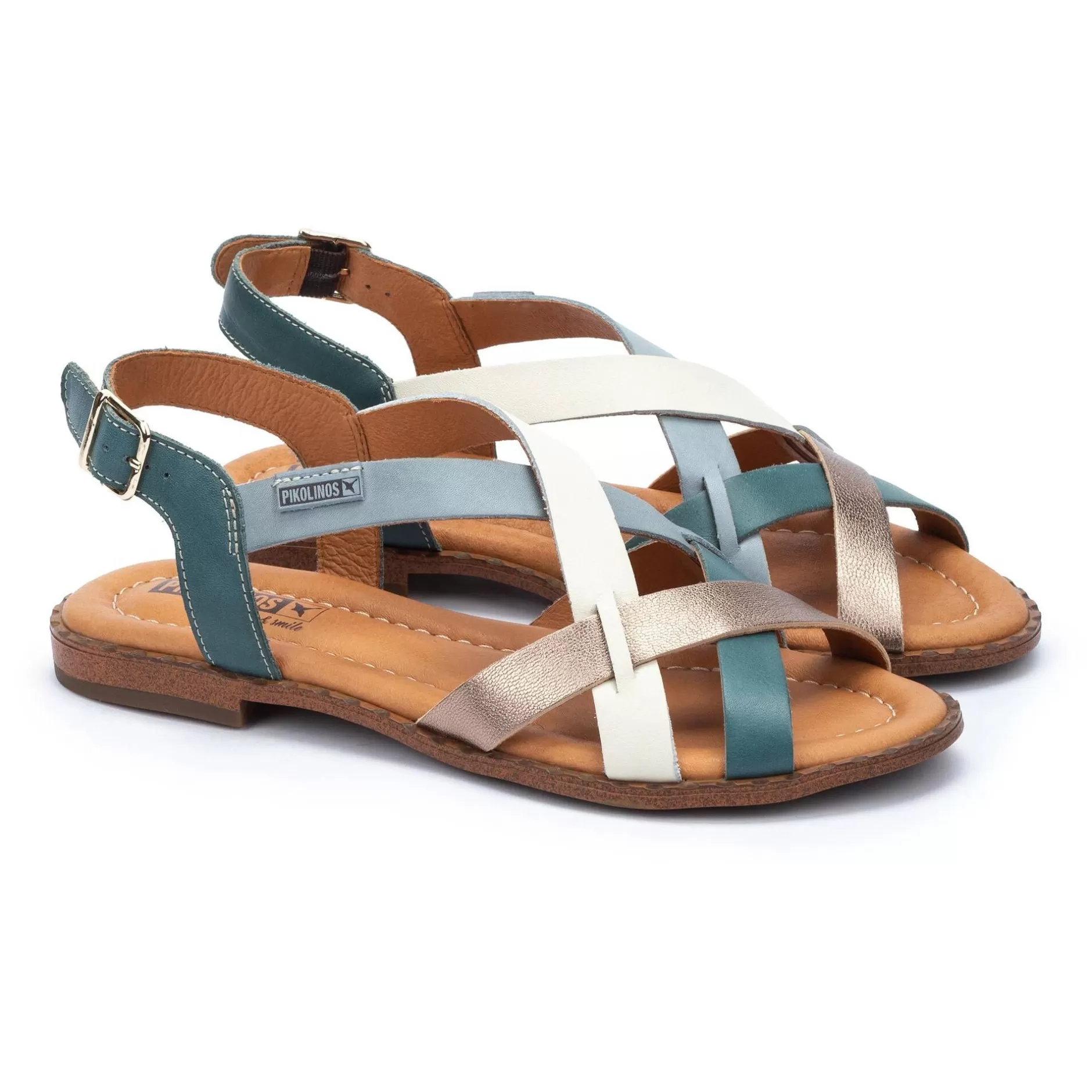 Sandalias*Pikolinos Algar | Sandalias Planas De Mujer Multicolor