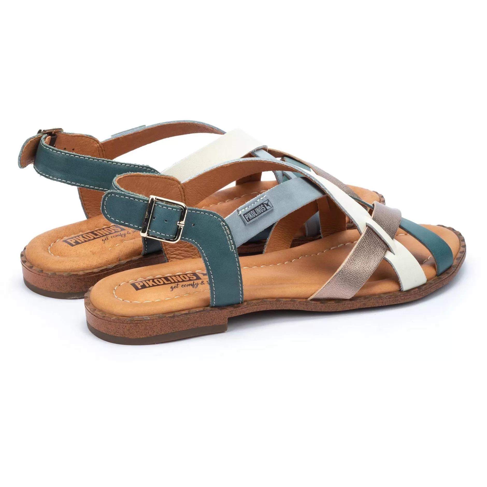 Sandalias*Pikolinos Algar | Sandalias Planas De Mujer Multicolor