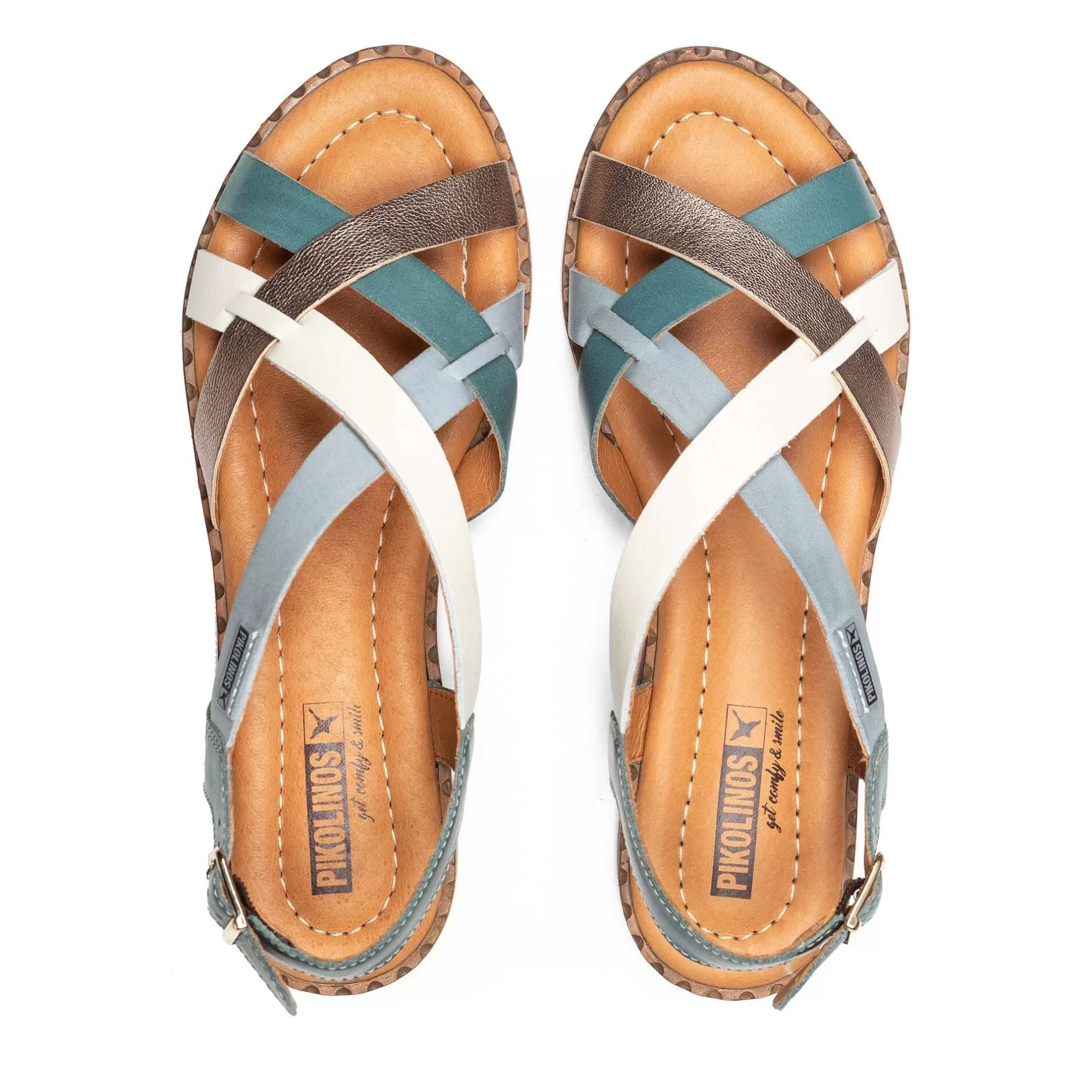 Sandalias*Pikolinos Algar | Sandalias Planas De Mujer Multicolor
