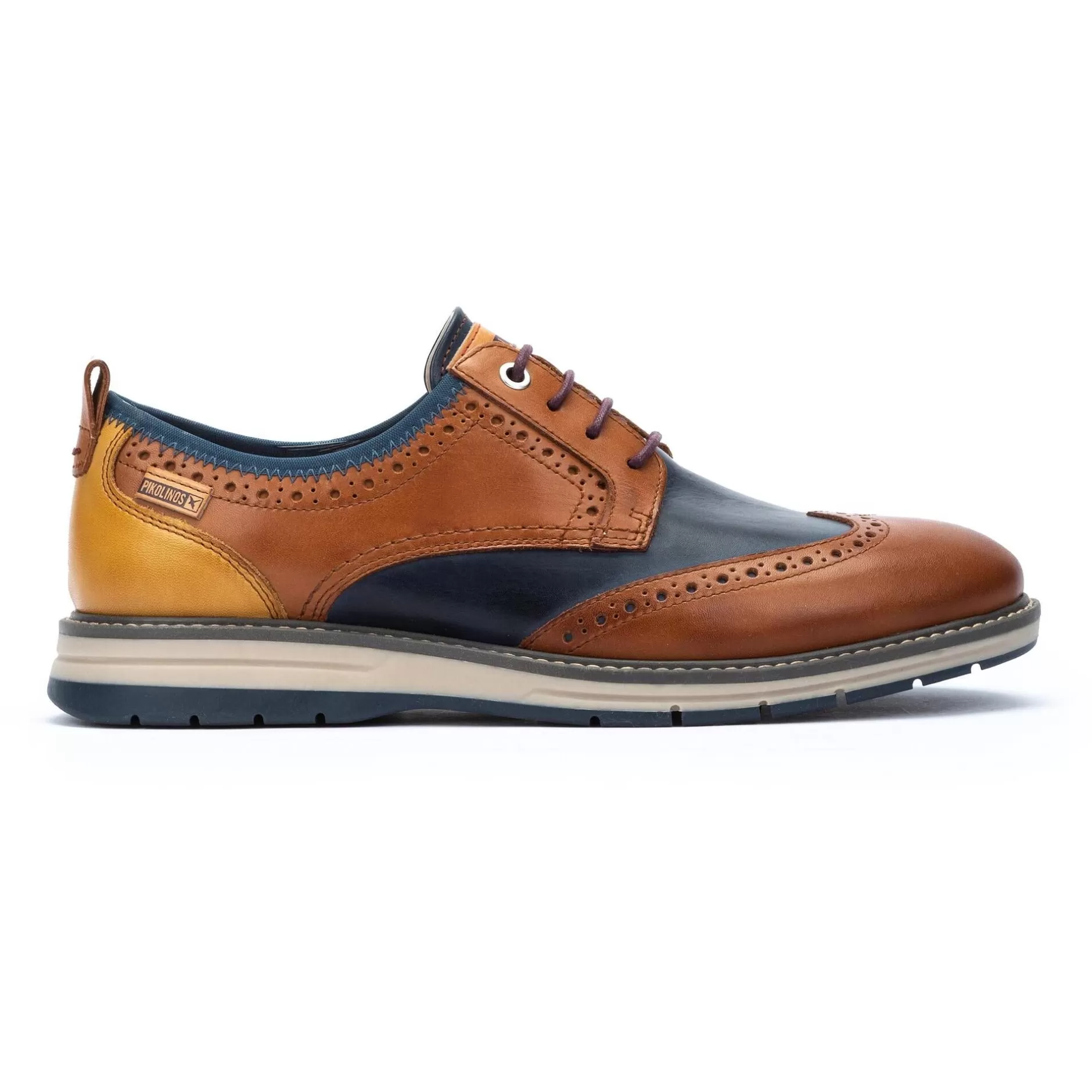 Zapatos Vestir*Pikolinos Canet | Bluchers De Hombre Tricolor Suela Sport