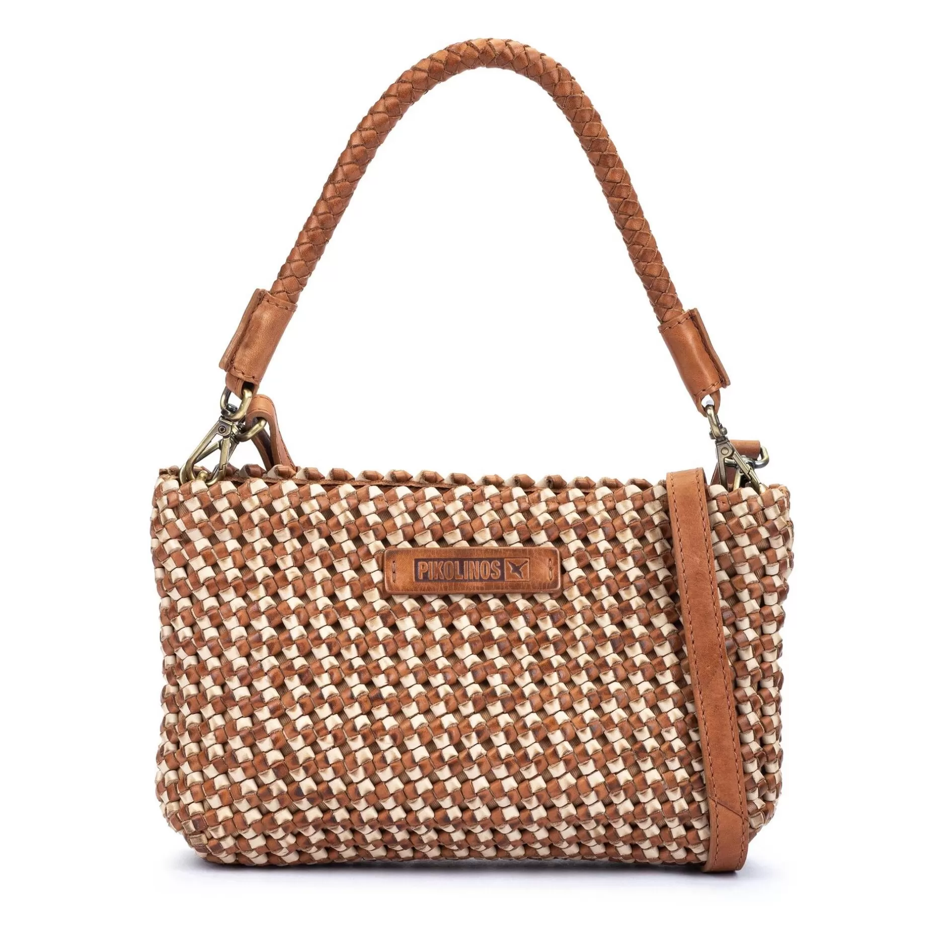 Bolsos*Pikolinos Formentera | Bolso Bandolera De Mujer Con Piel Trenzada