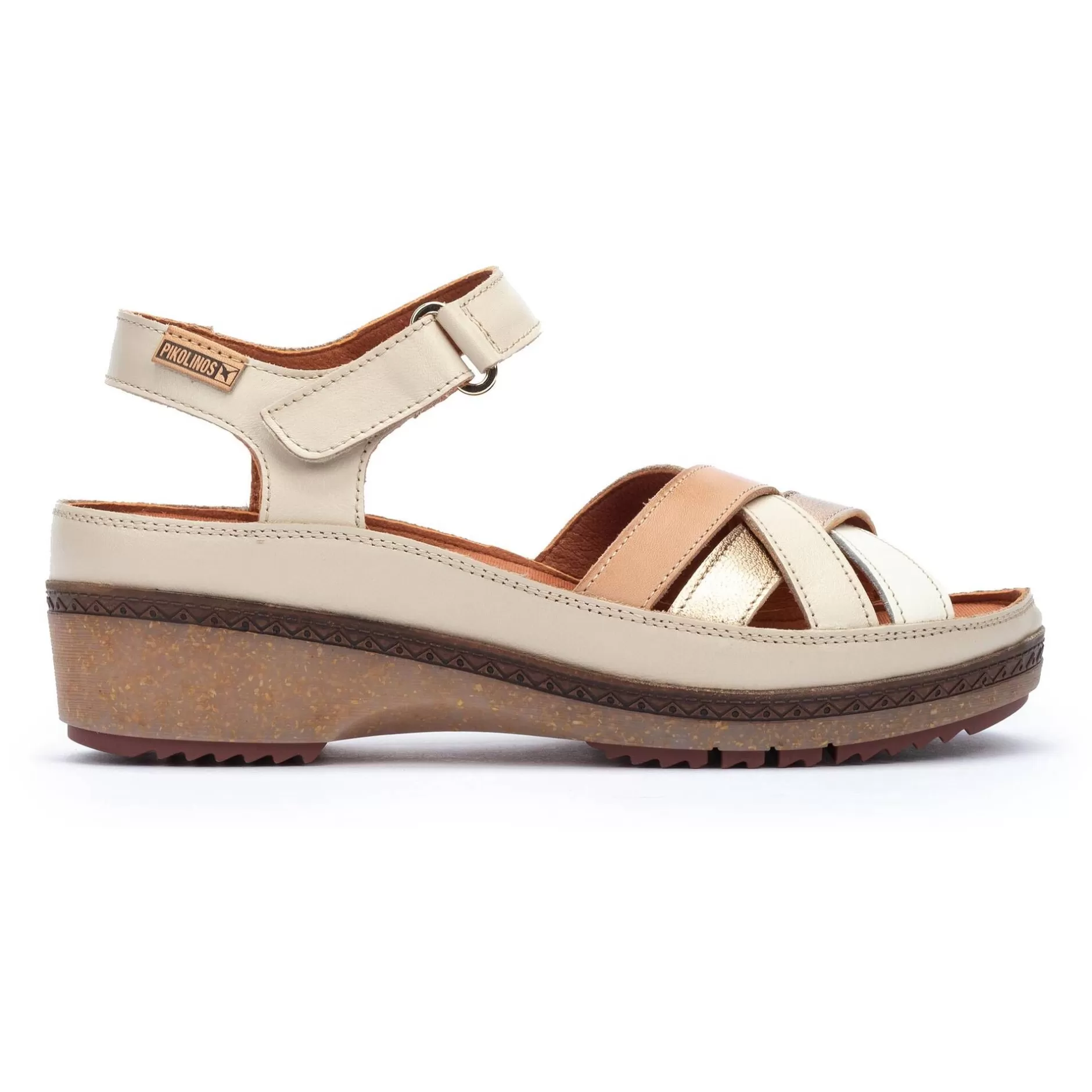 Cuñas Y Plataformas*Pikolinos Granada | Sandalias De Mujer Con Tiras Multicolor