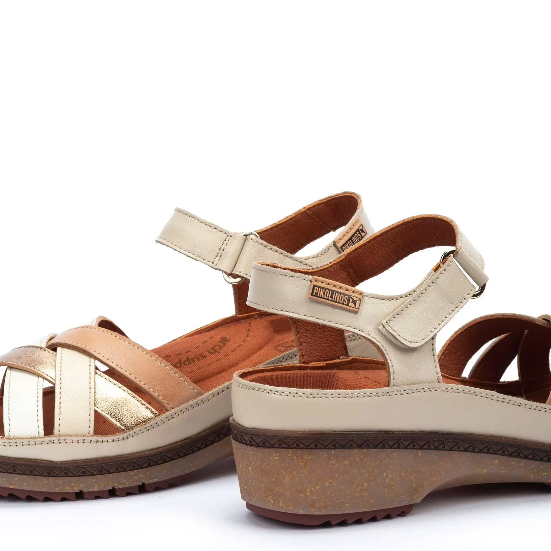 Cuñas Y Plataformas*Pikolinos Granada | Sandalias De Mujer Con Tiras Multicolor