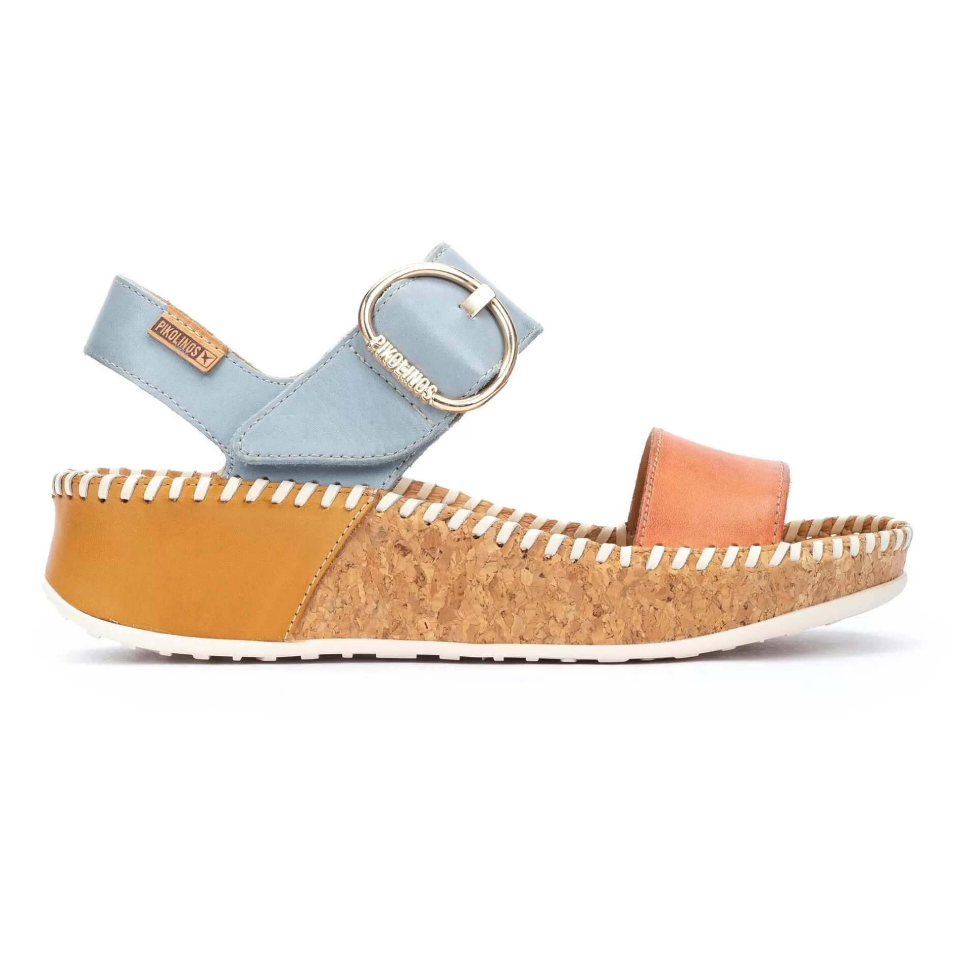 Cuñas Y Plataformas*Pikolinos Marina | Sandalia De Mujer Con Plataforma Multicolor
