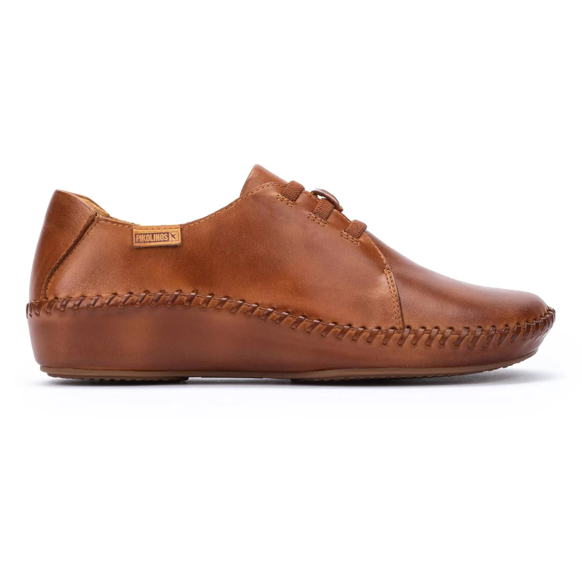Zapatos Planos*Pikolinos P. Vallarta | Blucher De Piel Con Cordones Elasticos Y Cuna