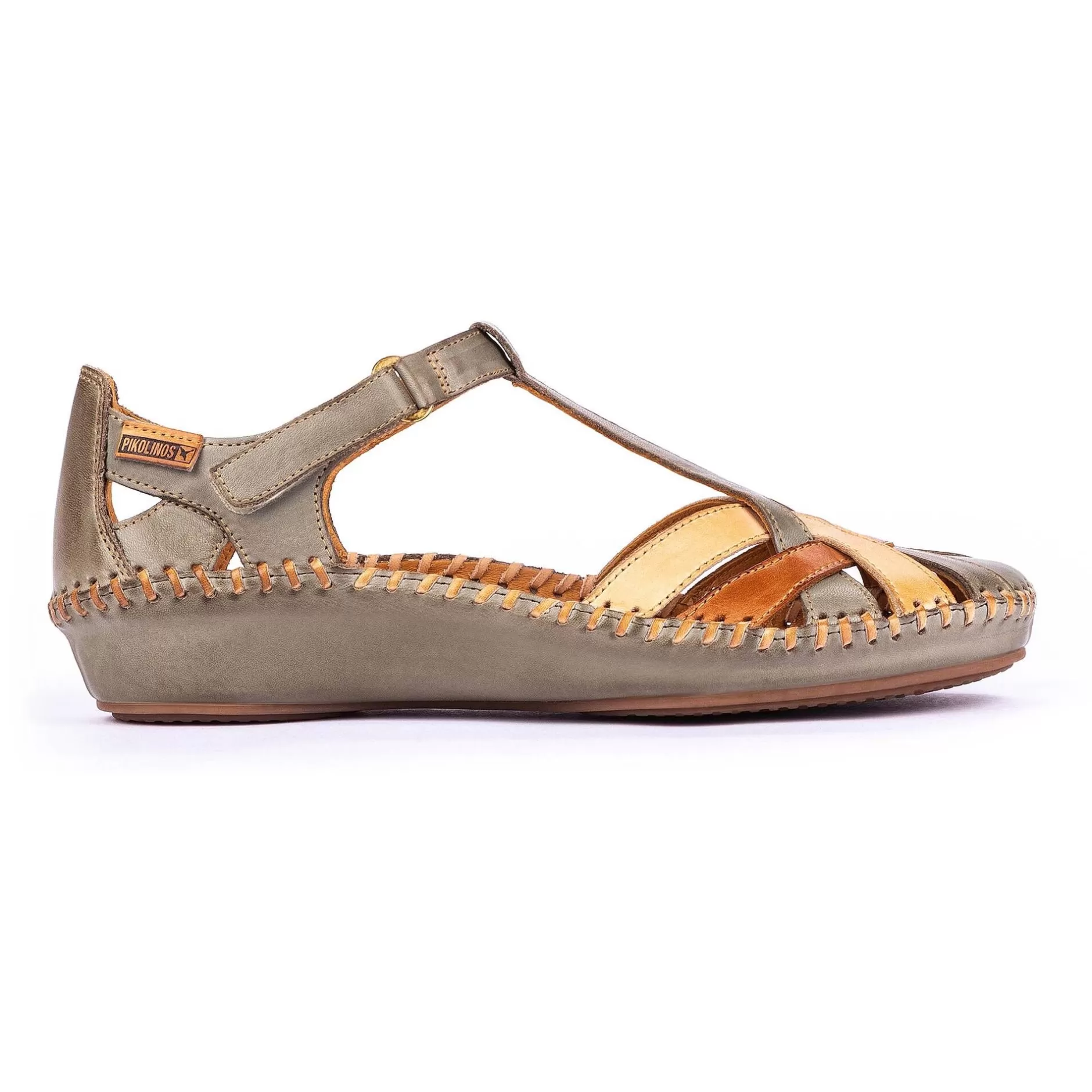 Cuñas Y Plataformas*Pikolinos P. Vallarta | Sandalias De Mujer Multicolor Con Cuna