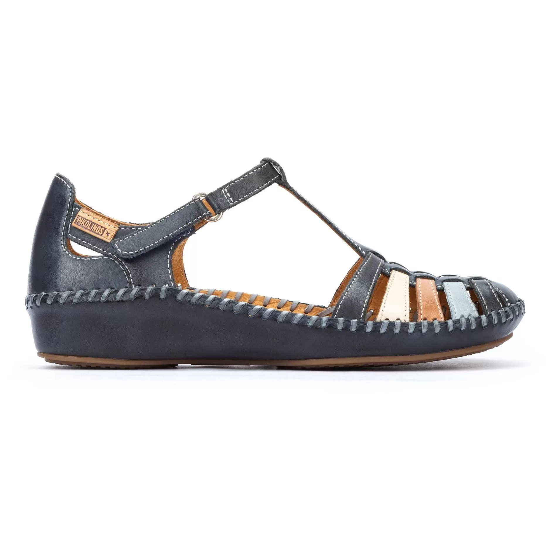 Cuñas Y Plataformas*Pikolinos P. Vallarta | Sandalias De Mujer Multicolor Con Cuna
