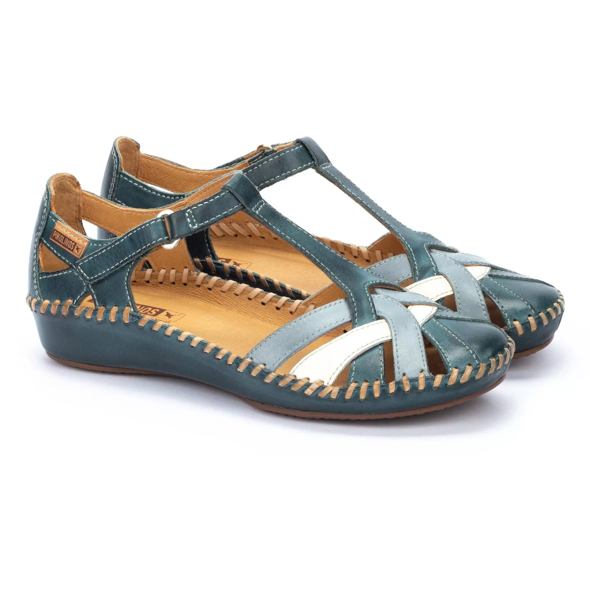 Cuñas Y Plataformas*Pikolinos P. Vallarta | Sandalias De Mujer Multicolor Con Cuna