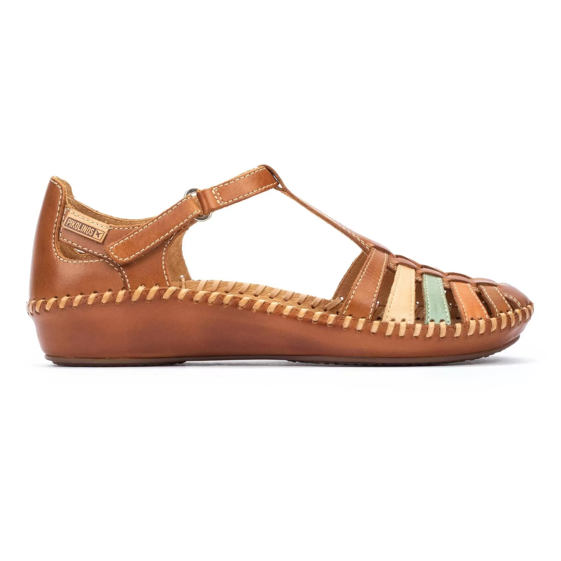 Cuñas Y Plataformas*Pikolinos P. Vallarta | Sandalias De Mujer Multicolor Con Cuna