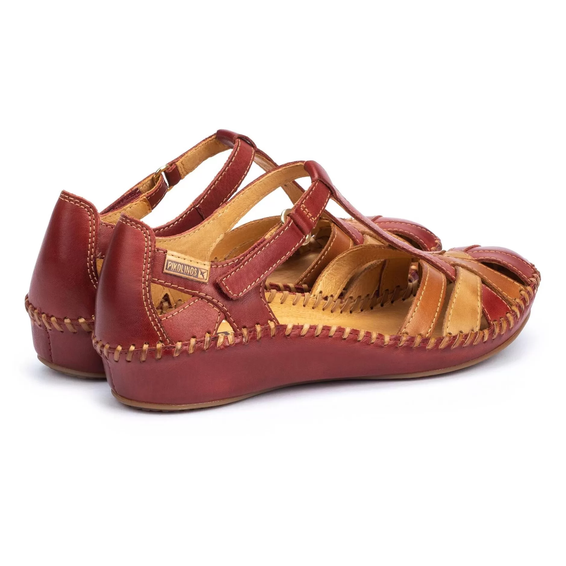 Cuñas Y Plataformas*Pikolinos P. Vallarta | Sandalias De Mujer Multicolor Con Cuna