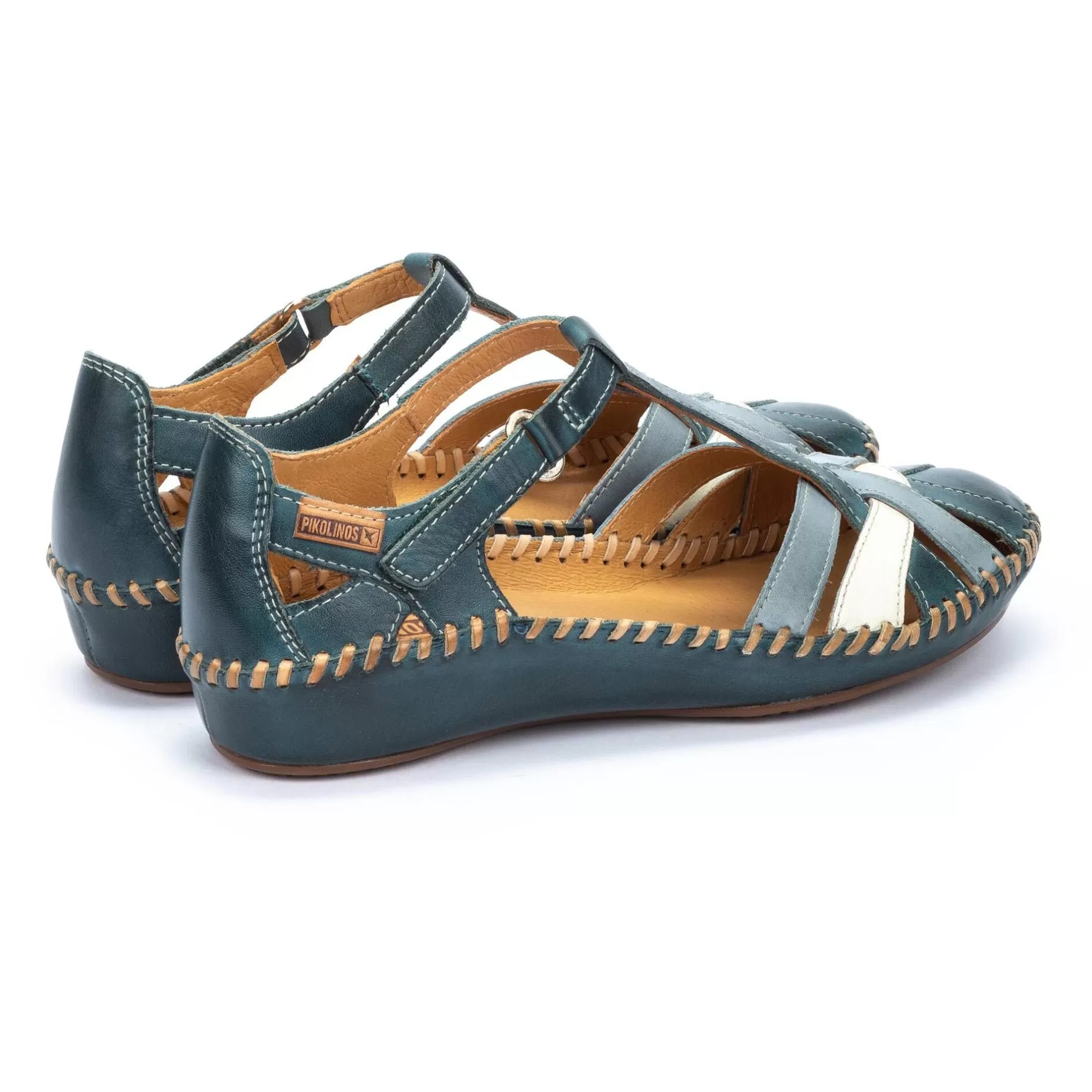 Cuñas Y Plataformas*Pikolinos P. Vallarta | Sandalias De Mujer Multicolor Con Cuna
