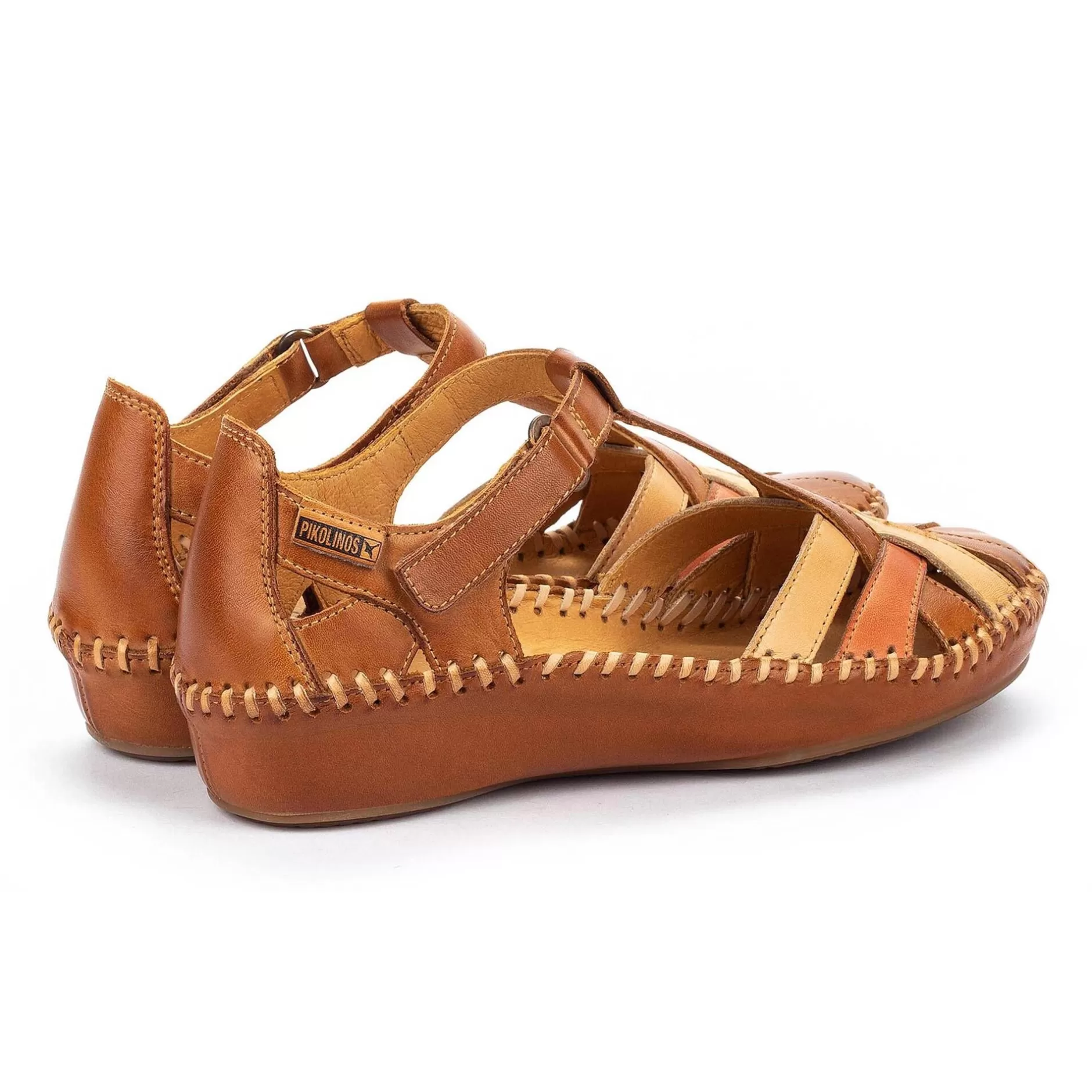 Cuñas Y Plataformas*Pikolinos P. Vallarta | Sandalias De Mujer Multicolor Con Cuna
