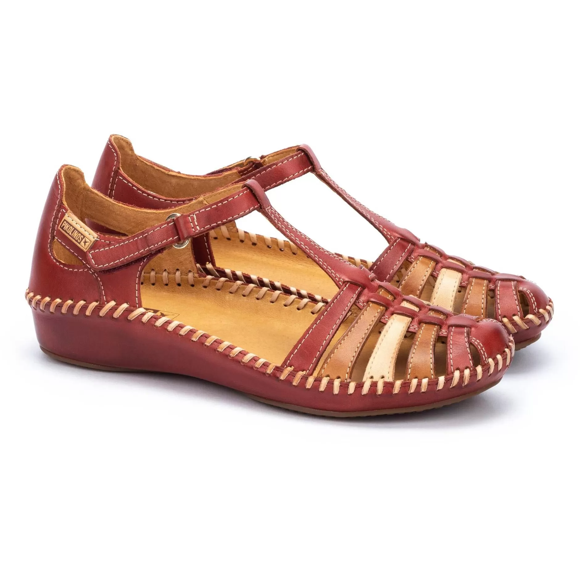 Cuñas Y Plataformas*Pikolinos P. Vallarta | Sandalias De Mujer Multicolor Con Cuna