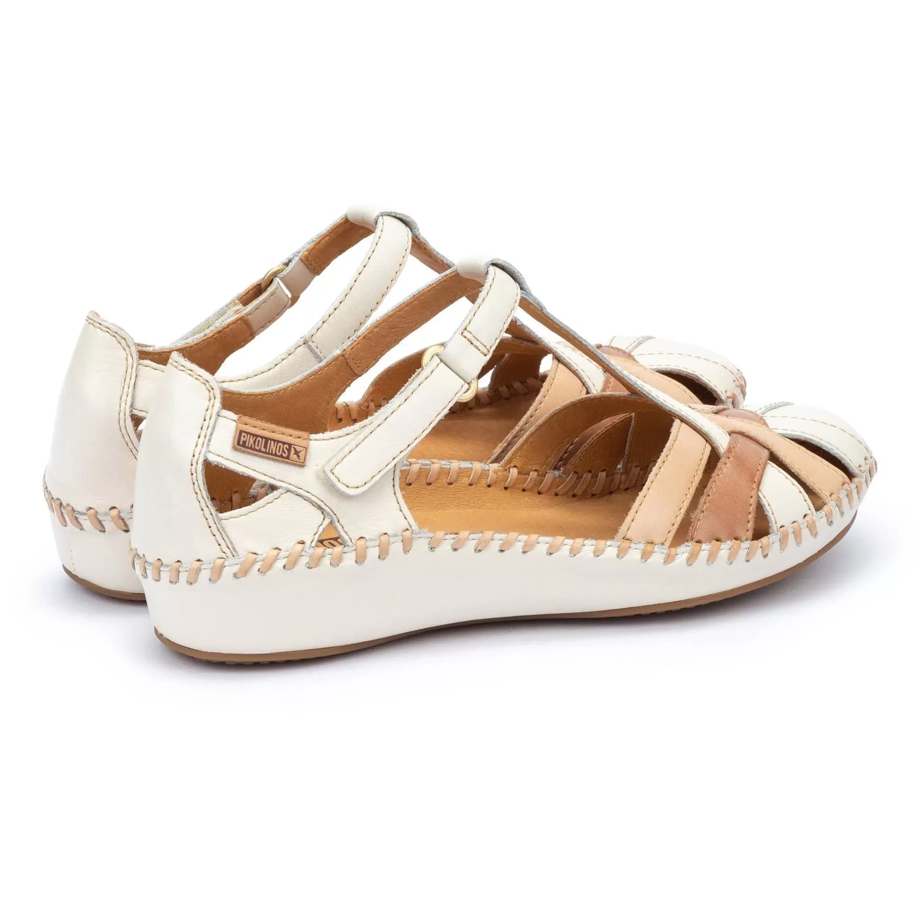 Cuñas Y Plataformas*Pikolinos P. Vallarta | Sandalias De Mujer Multicolor Con Cuna