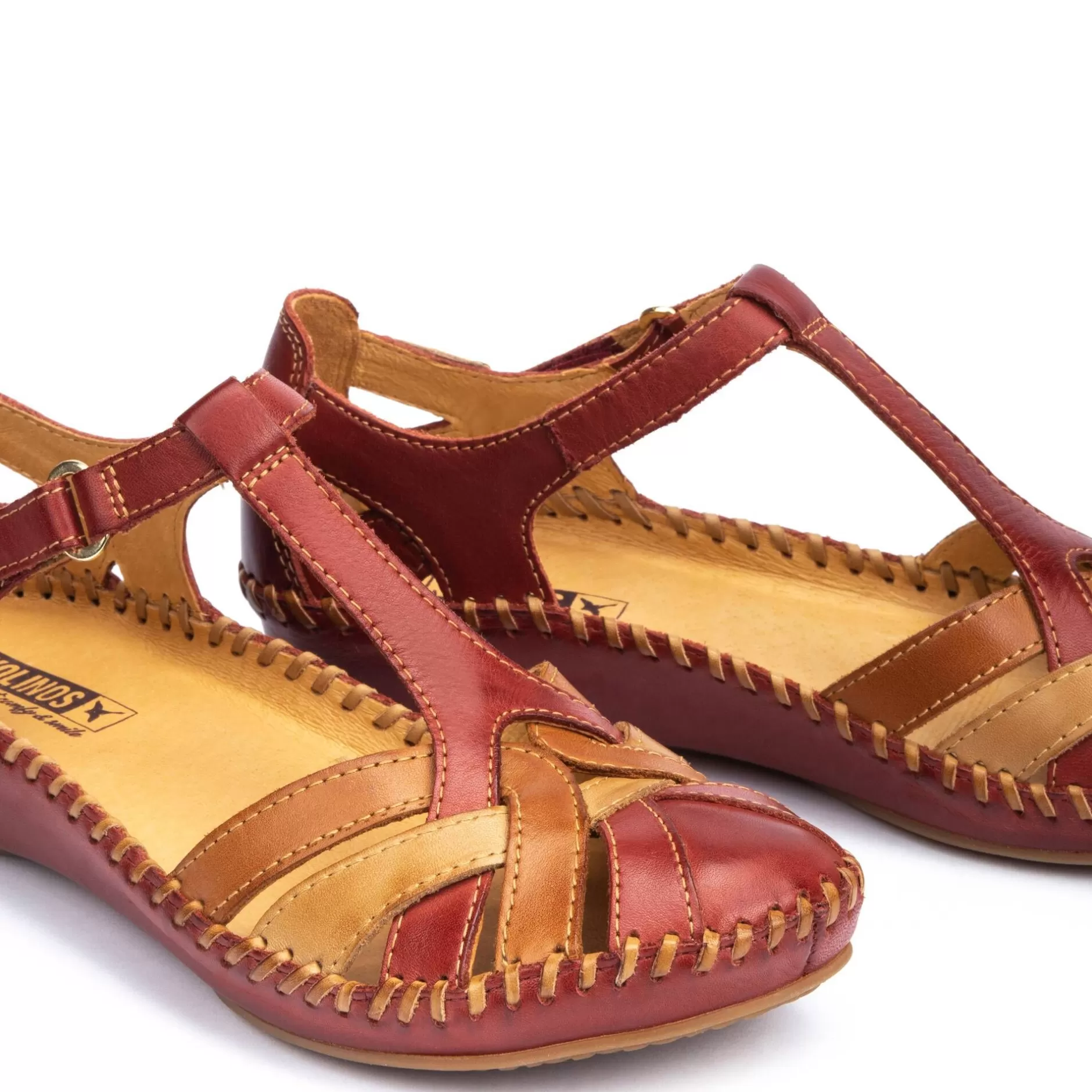 Cuñas Y Plataformas*Pikolinos P. Vallarta | Sandalias De Mujer Multicolor Con Cuna