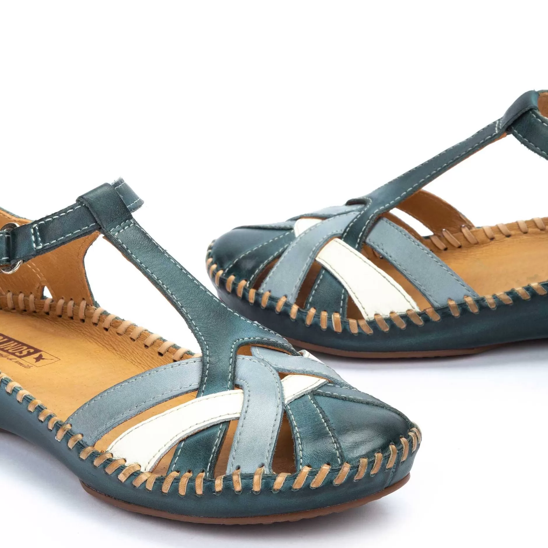 Cuñas Y Plataformas*Pikolinos P. Vallarta | Sandalias De Mujer Multicolor Con Cuna
