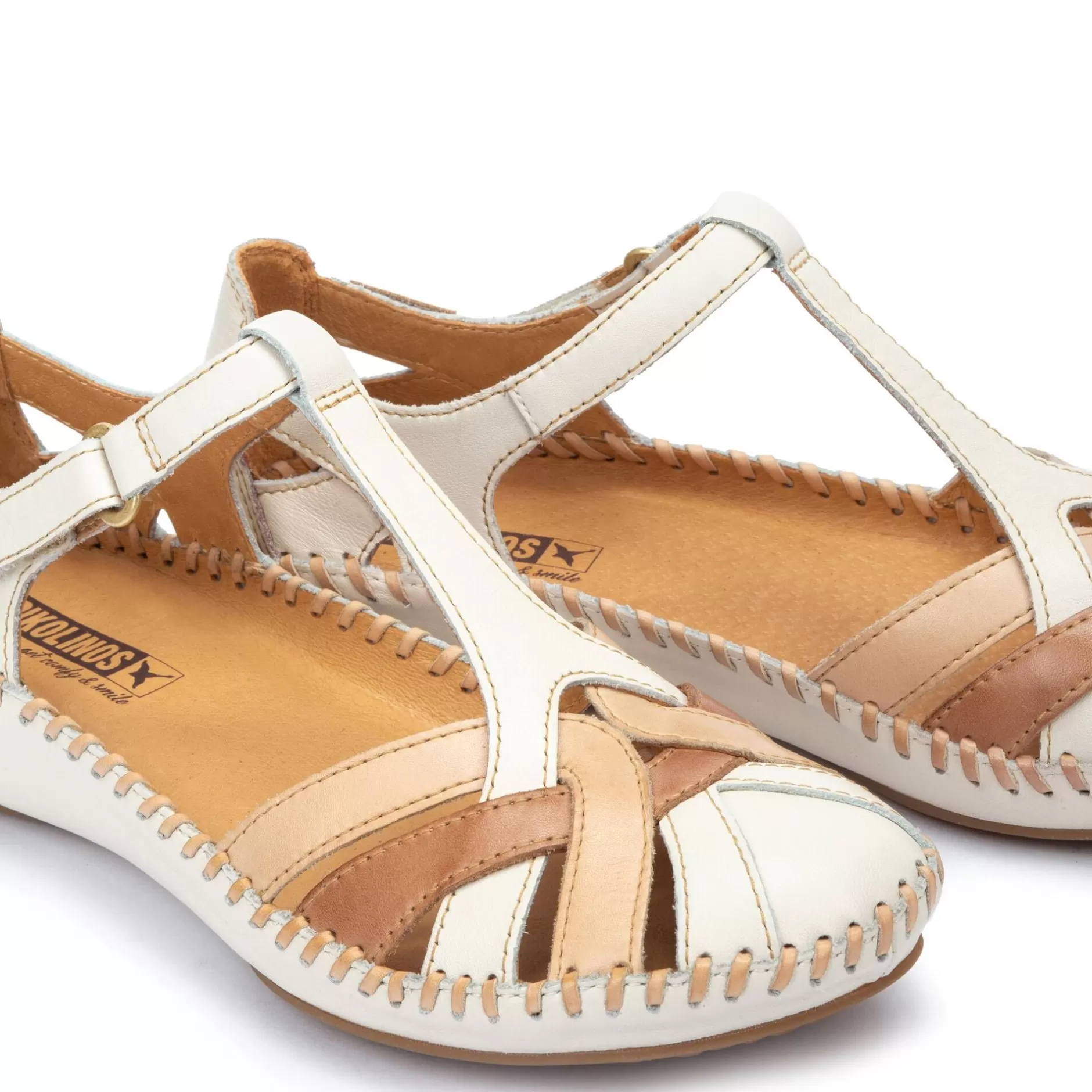 Cuñas Y Plataformas*Pikolinos P. Vallarta | Sandalias De Mujer Multicolor Con Cuna