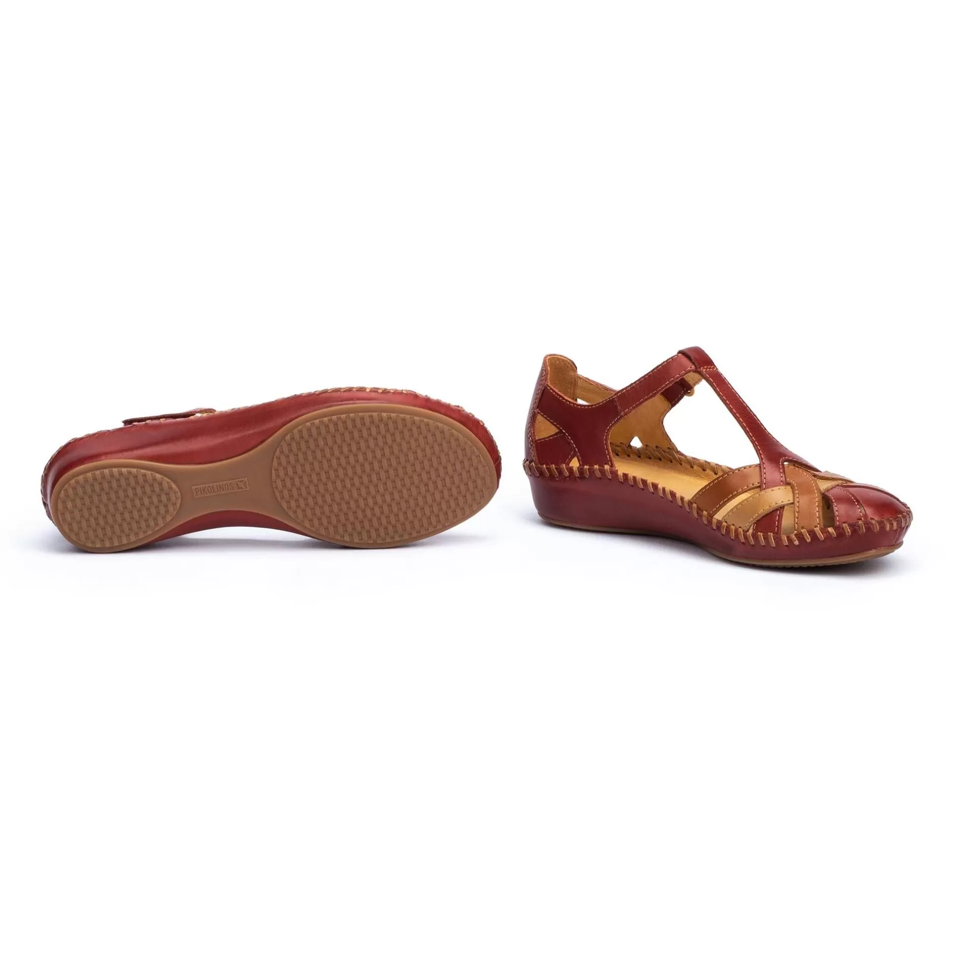 Cuñas Y Plataformas*Pikolinos P. Vallarta | Sandalias De Mujer Multicolor Con Cuna