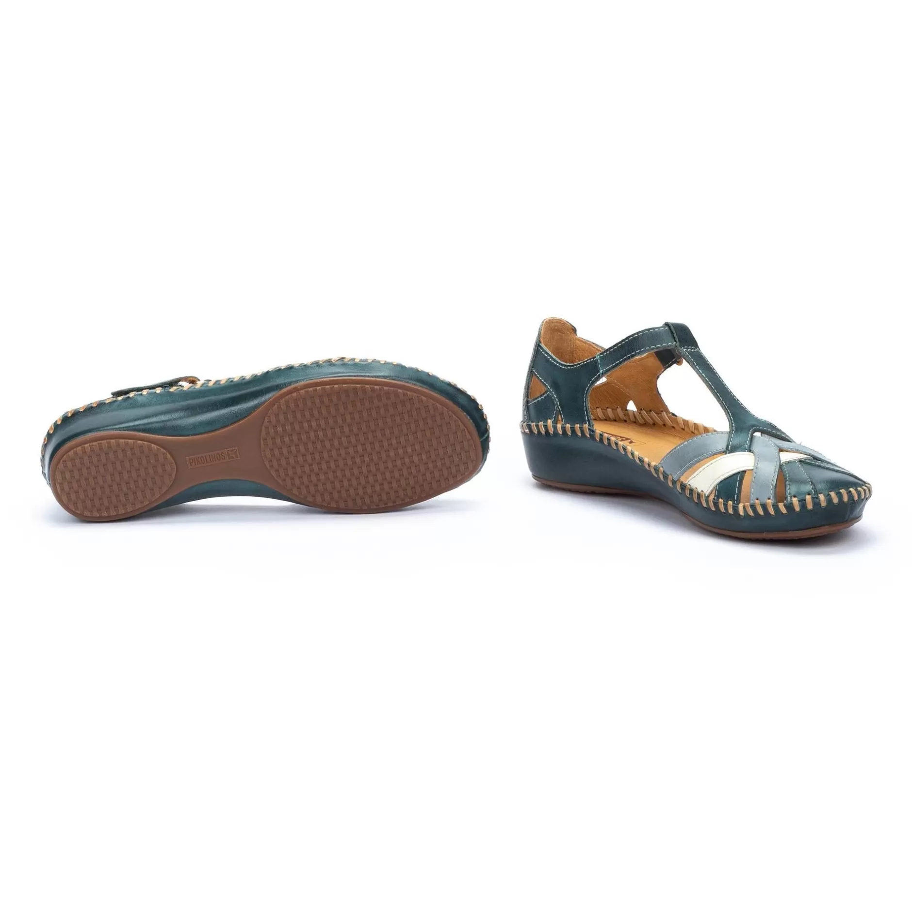 Cuñas Y Plataformas*Pikolinos P. Vallarta | Sandalias De Mujer Multicolor Con Cuna