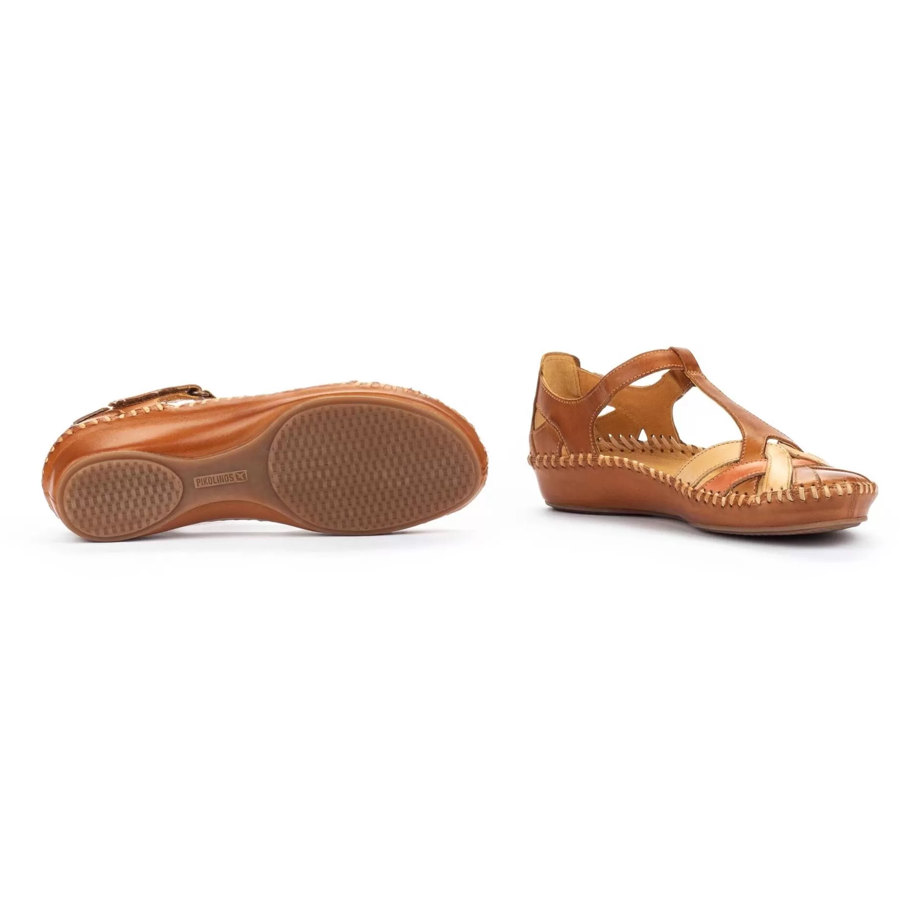 Cuñas Y Plataformas*Pikolinos P. Vallarta | Sandalias De Mujer Multicolor Con Cuna