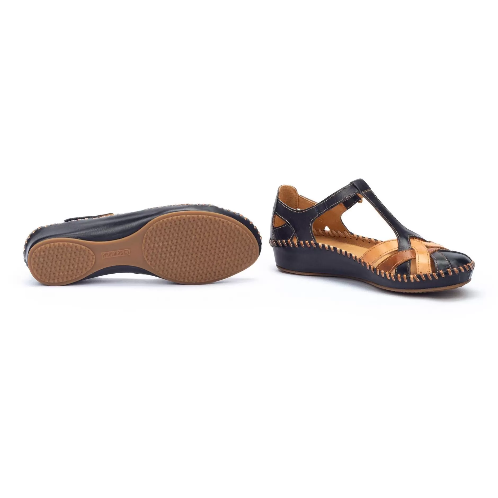 Cuñas Y Plataformas*Pikolinos P. Vallarta | Sandalias De Mujer Multicolor Con Cuna
