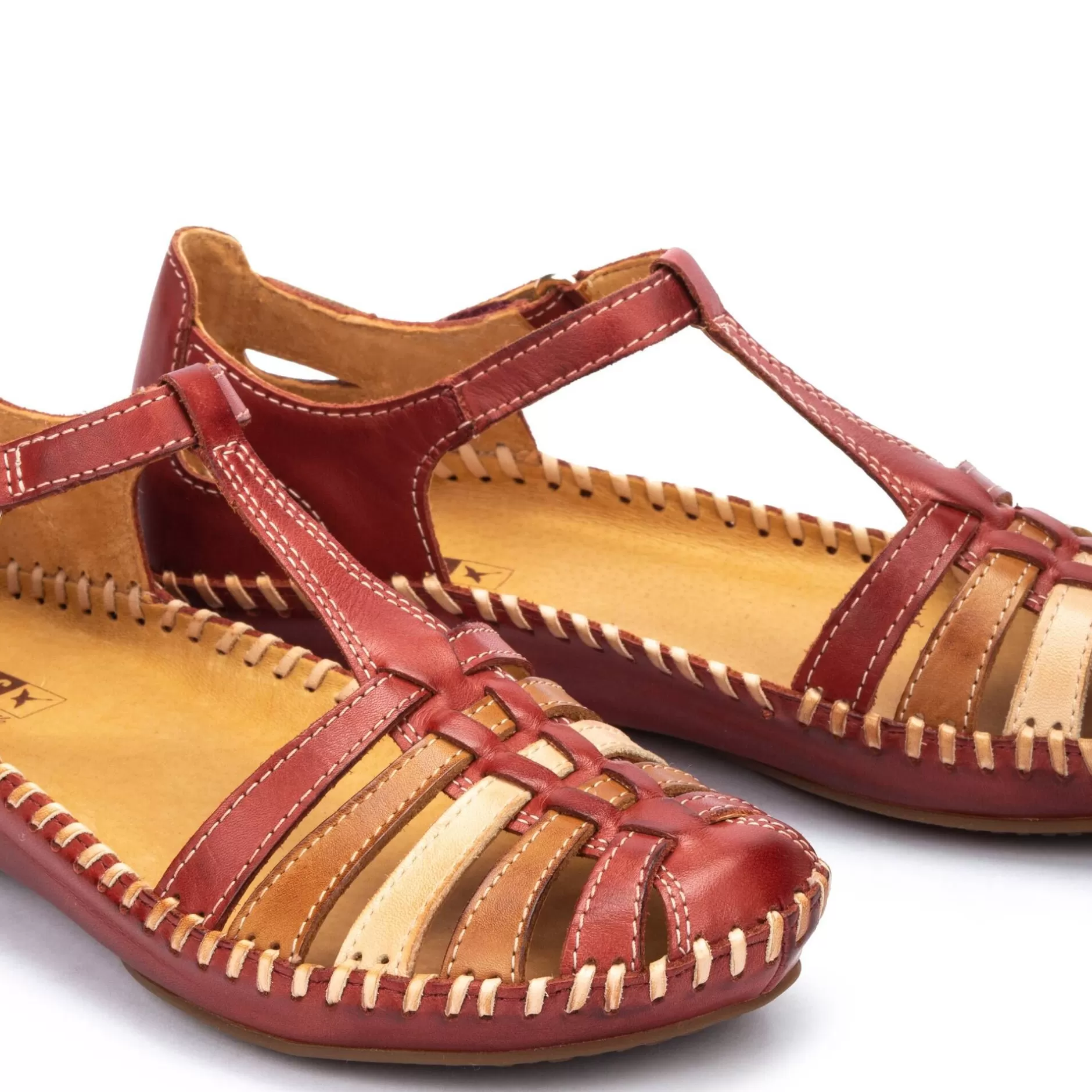 Cuñas Y Plataformas*Pikolinos P. Vallarta | Sandalias De Mujer Multicolor Con Cuna