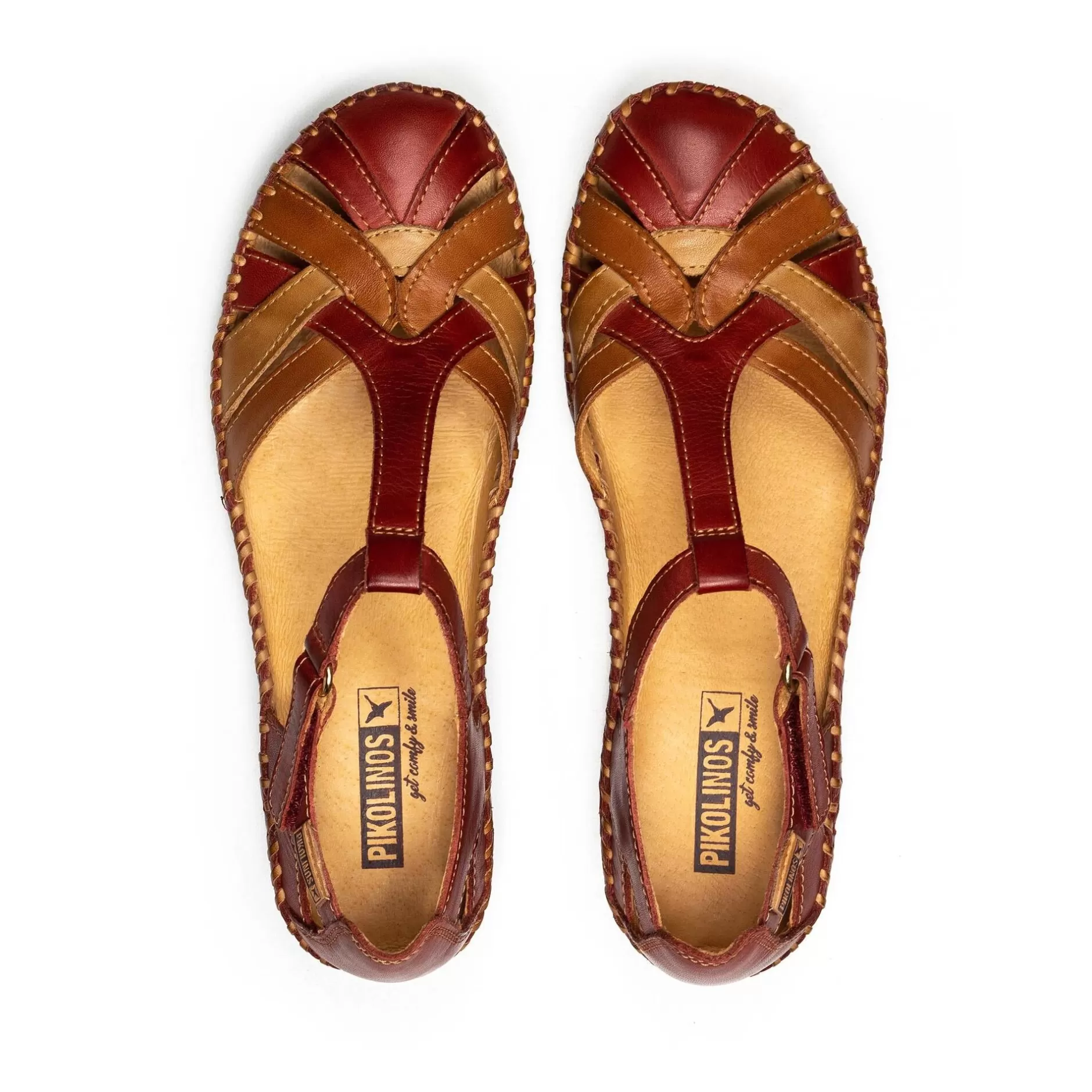 Cuñas Y Plataformas*Pikolinos P. Vallarta | Sandalias De Mujer Multicolor Con Cuna