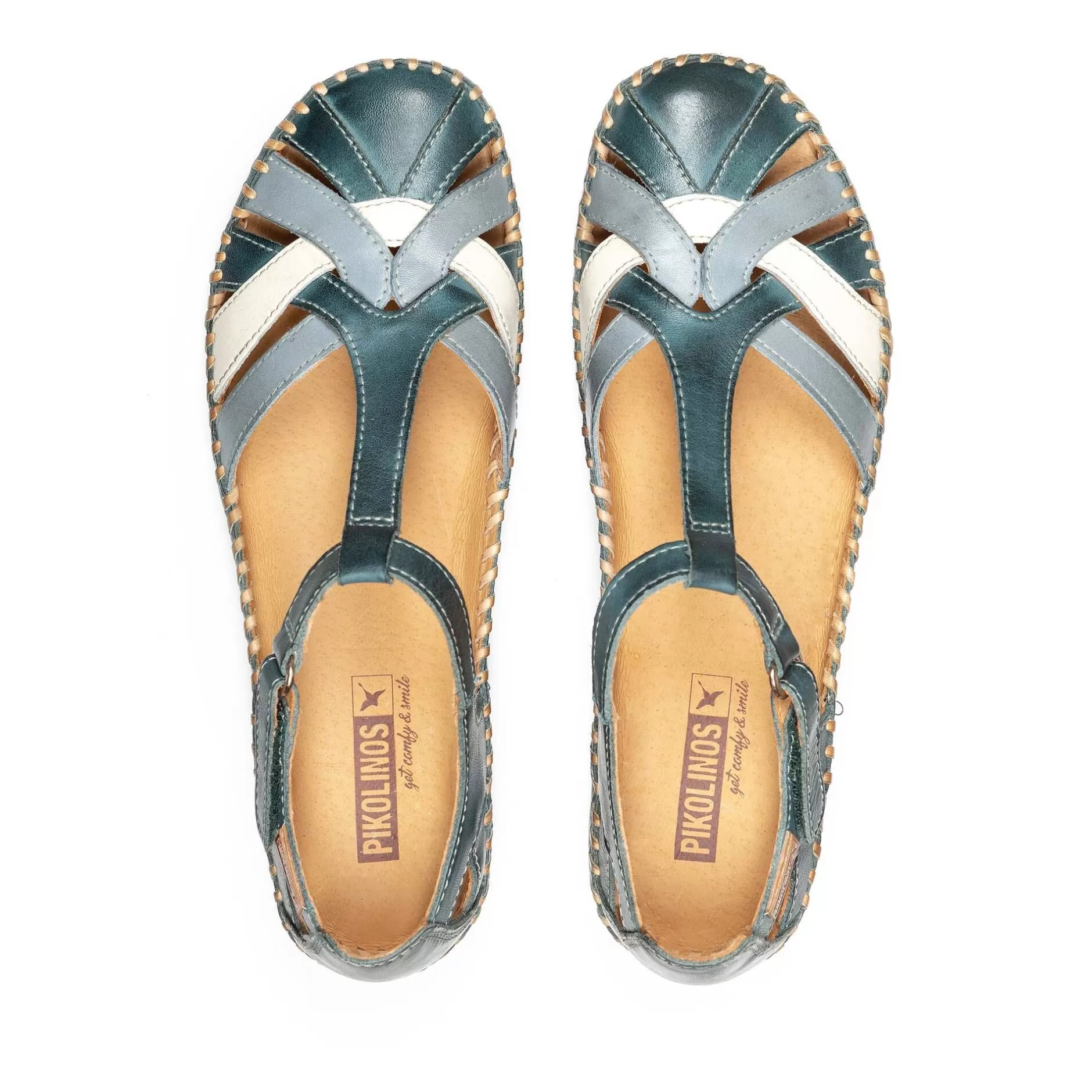 Cuñas Y Plataformas*Pikolinos P. Vallarta | Sandalias De Mujer Multicolor Con Cuna