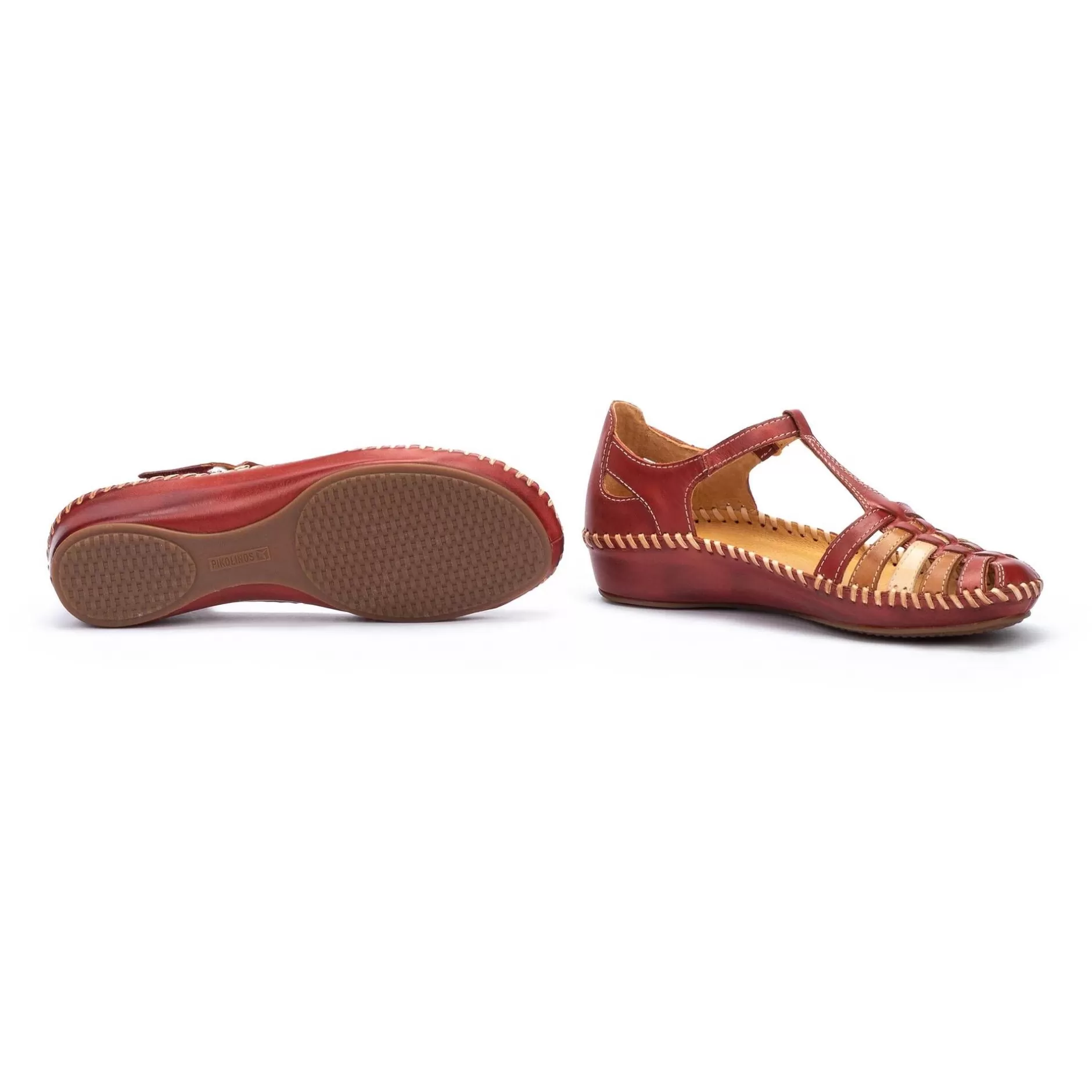 Cuñas Y Plataformas*Pikolinos P. Vallarta | Sandalias De Mujer Multicolor Con Cuna