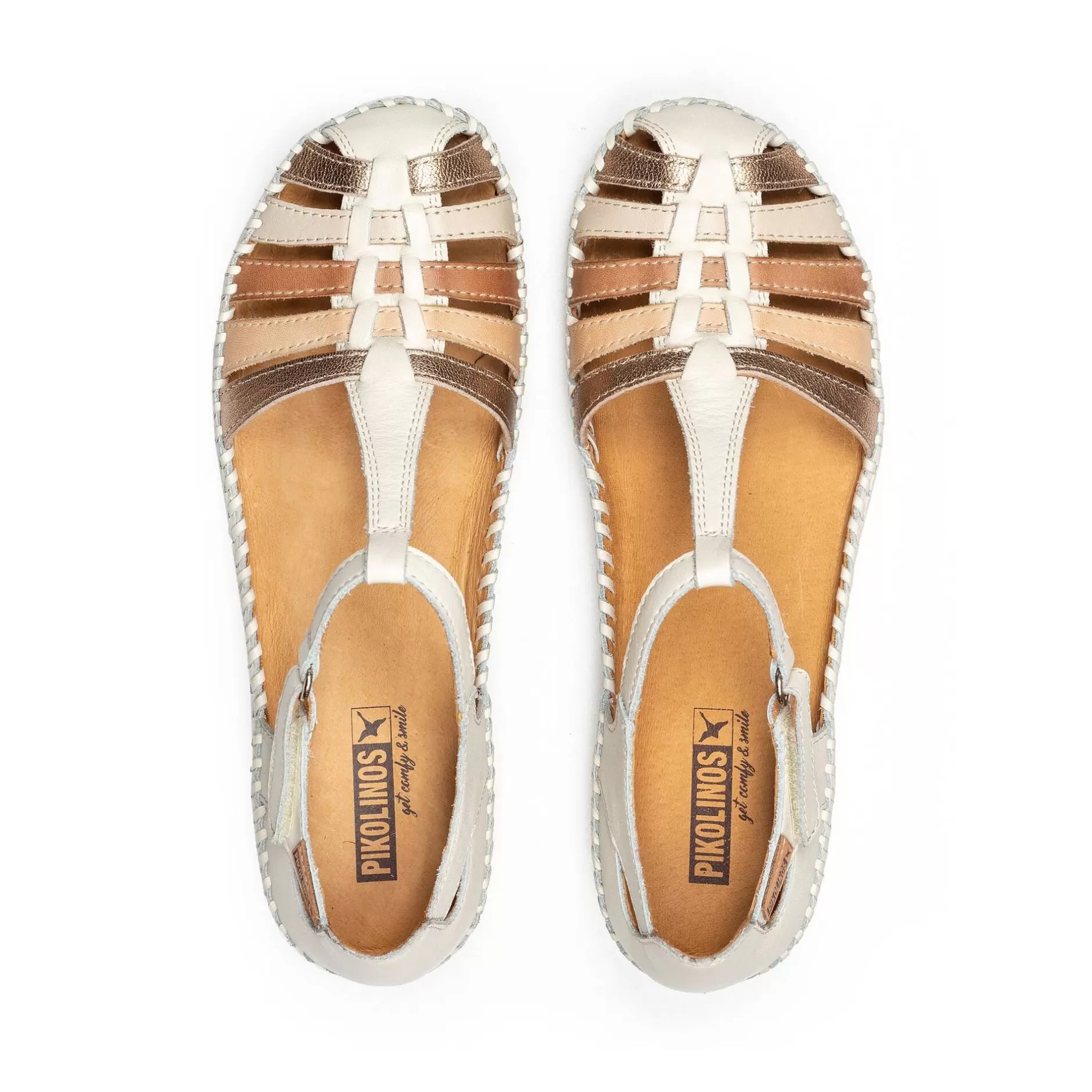 Cuñas Y Plataformas*Pikolinos P. Vallarta | Sandalias De Mujer Multicolor Con Cuna