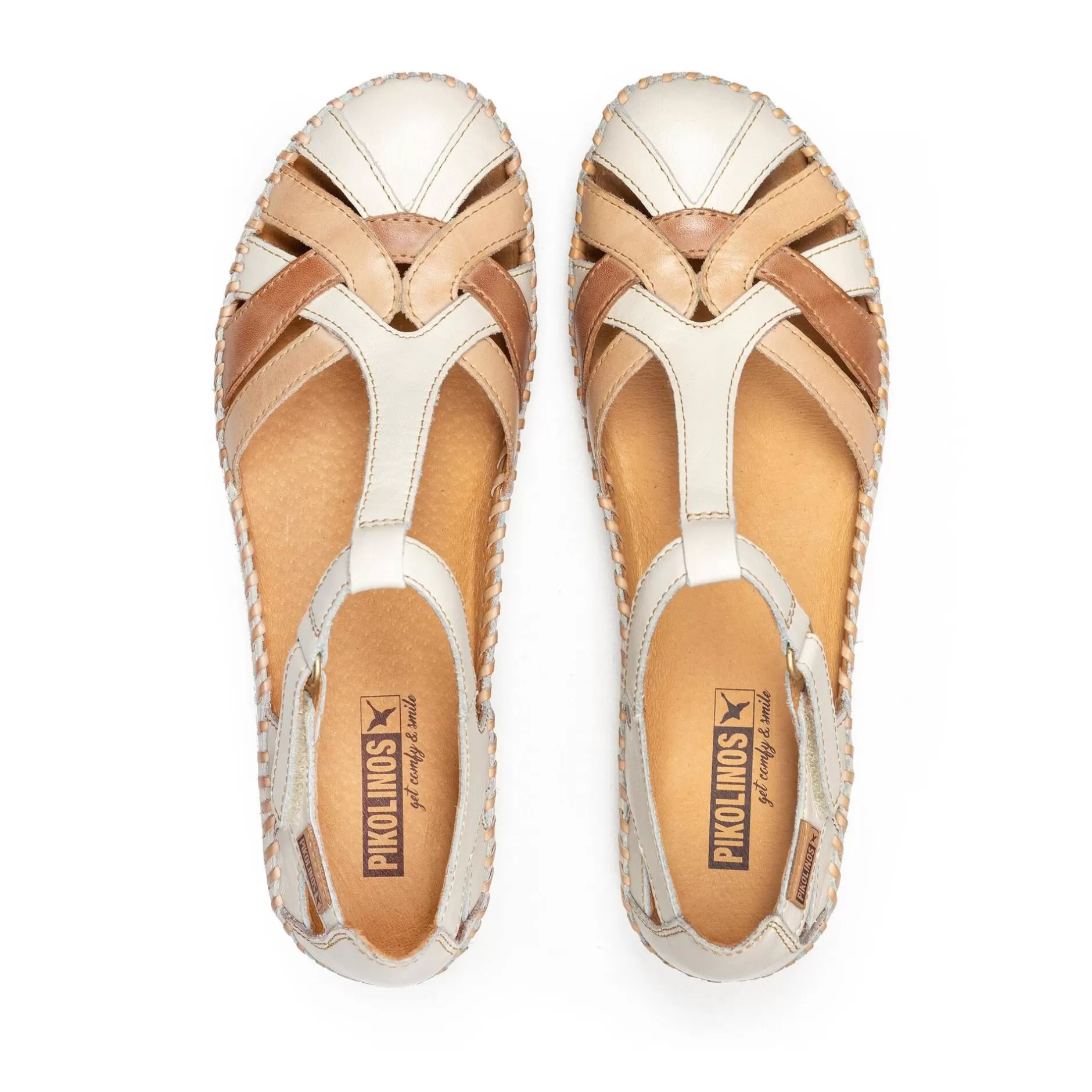 Cuñas Y Plataformas*Pikolinos P. Vallarta | Sandalias De Mujer Multicolor Con Cuna
