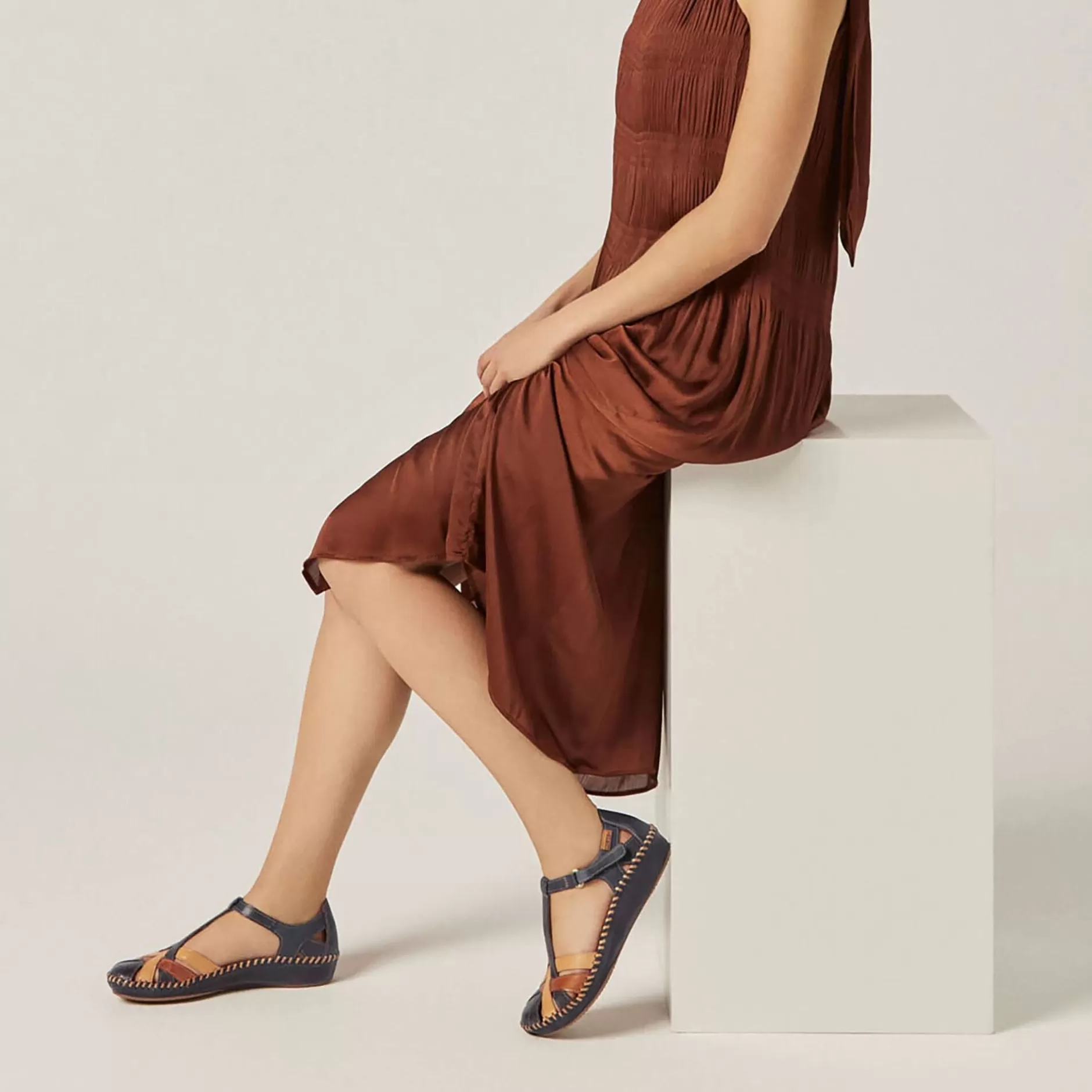 Cuñas Y Plataformas*Pikolinos P. Vallarta | Sandalias De Mujer Multicolor Con Cuna