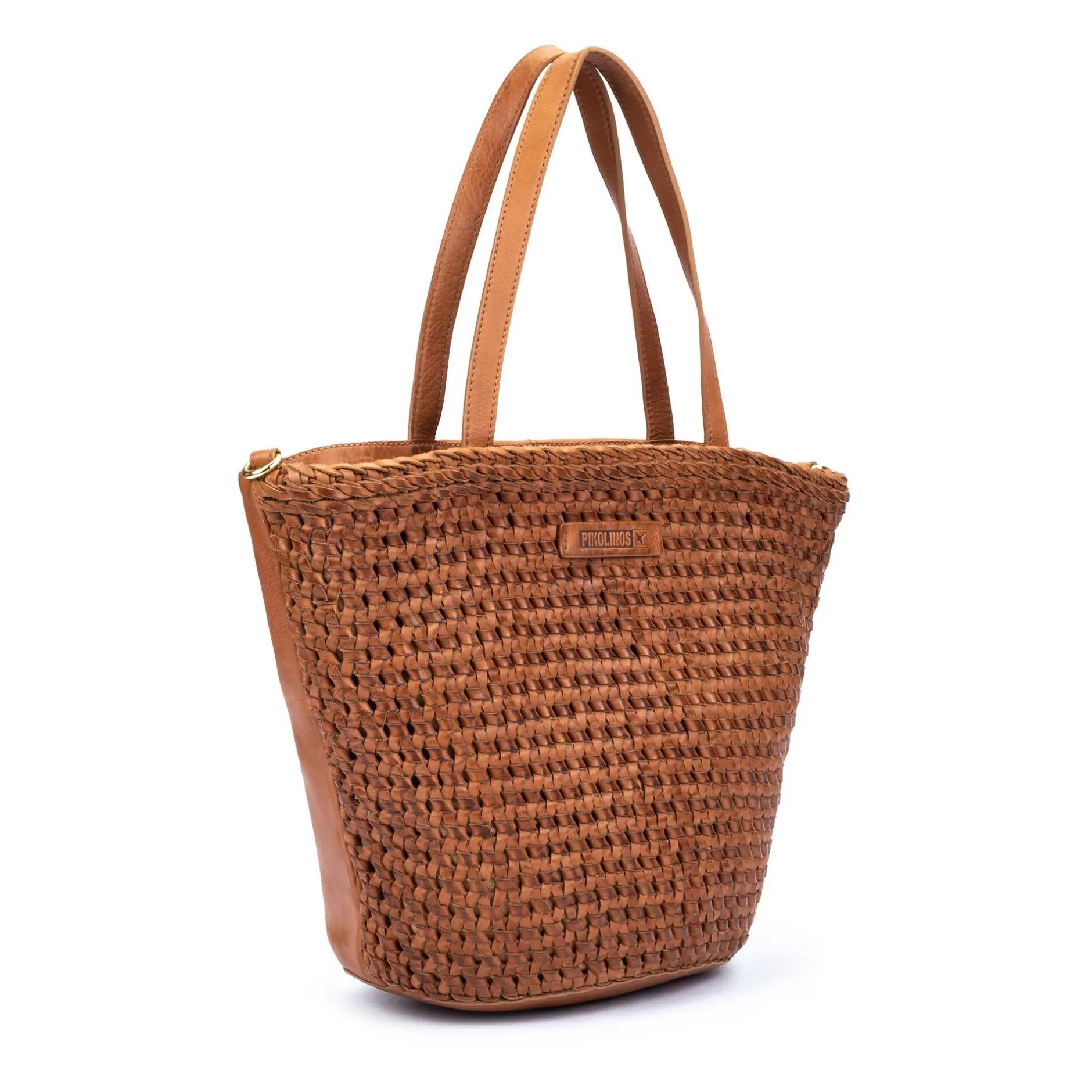 Bolsos*Pikolinos Selva | Bolso Tote De Mujer Con Piel Trenzada