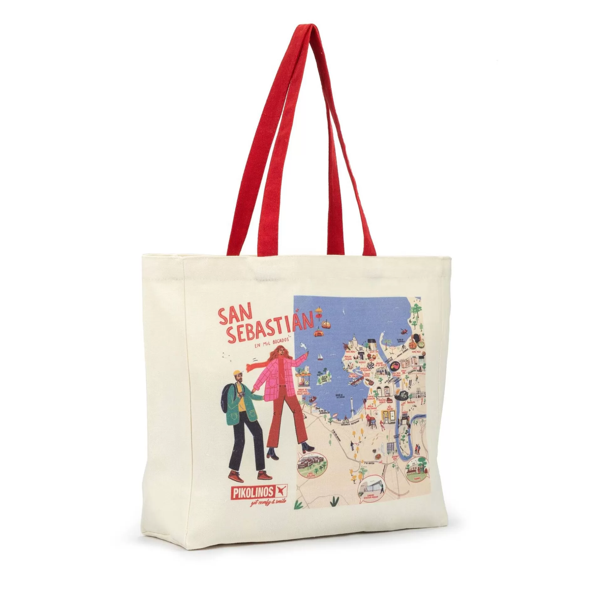 Bolsos*Pikolinos Smiling | Bolsa De Algodon Organico #Smilingcities