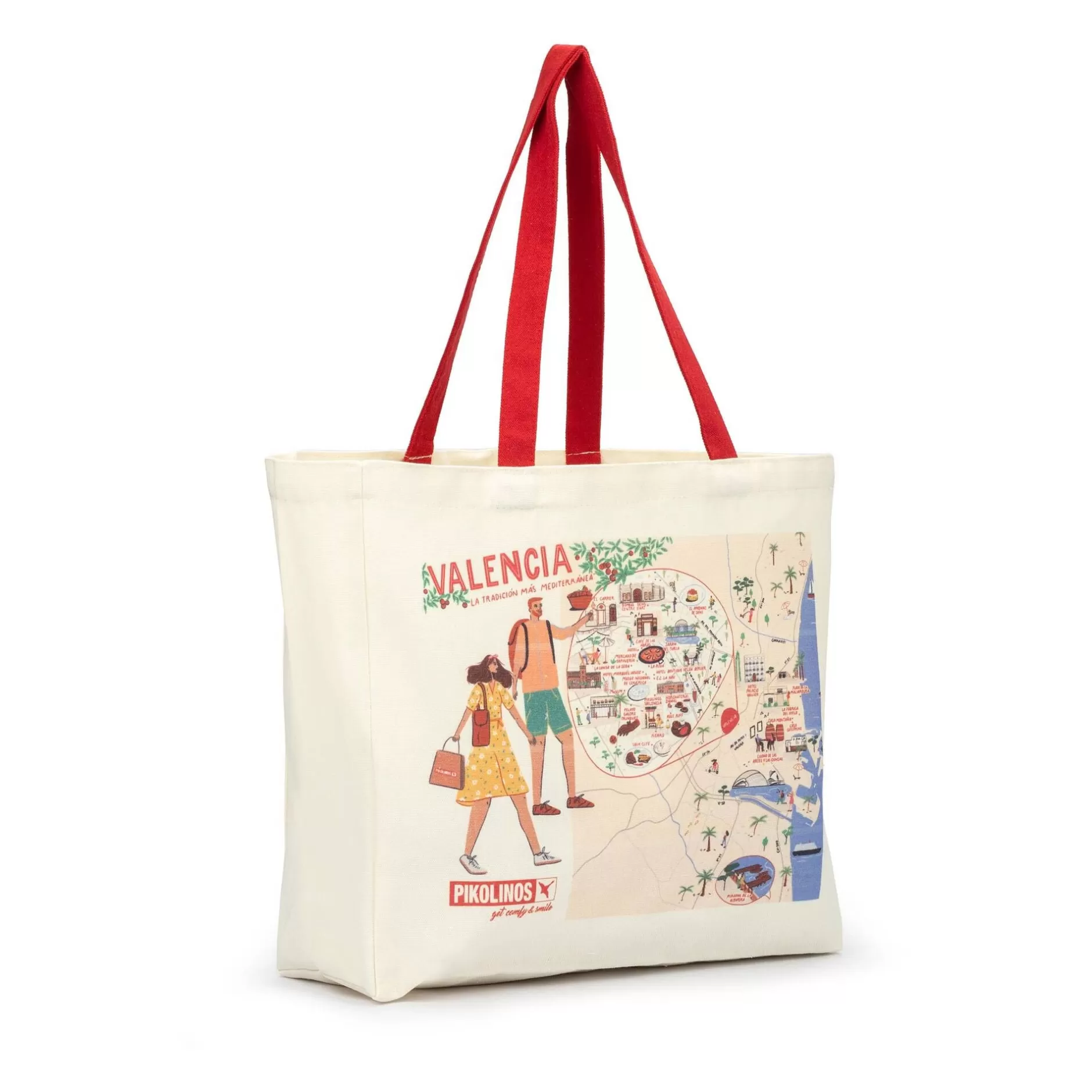 Bolsos*Pikolinos Smiling | Bolsa De Algodon Organico #Smilingcities